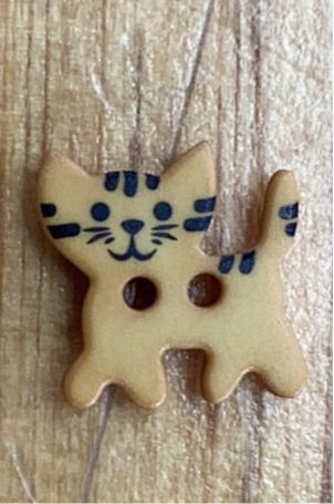 331280 Gelber Katzenknopf für Kinder, 20 mm
