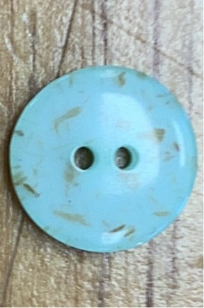 313008 Runder mintgrüner Polyesterknopf 18 mm