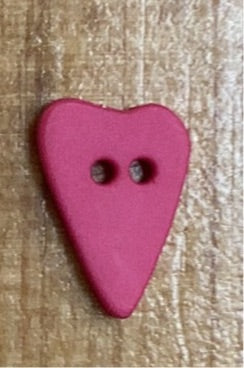 132446 Fuschia landhjerteknap 5/8"
