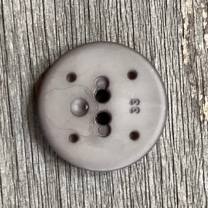Grey Button 1 Inch 330685