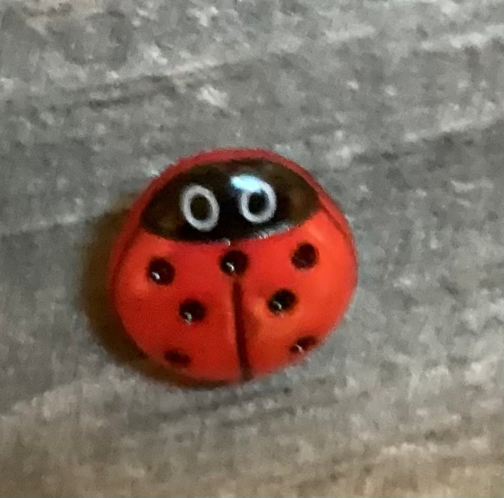 Red Ladybug Button 3/4 Inch 280474