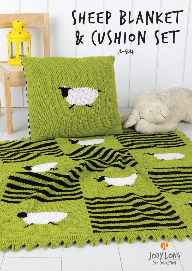 Sheep Blanket and Cushion Set pattern