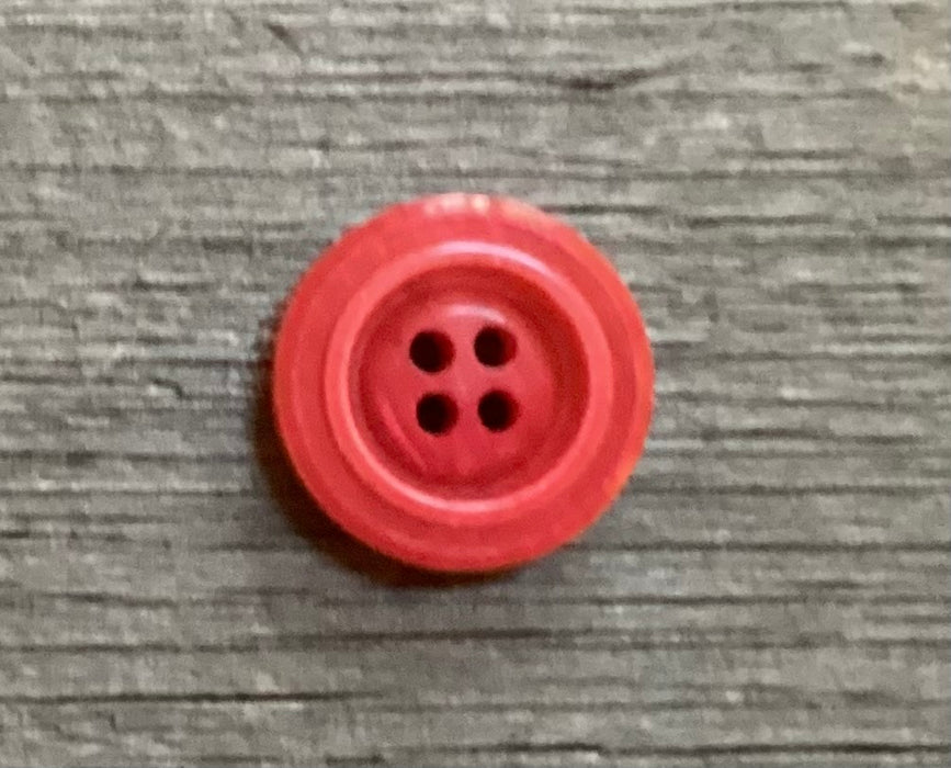 Red Button 3/4 Inch 331001