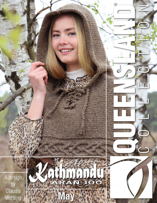 May Hooded Poncho Pattern by Claudia Wersing