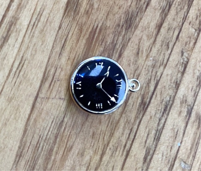 Sort og guld Time Piece Button 5/8 tommer (15 mm) 330056