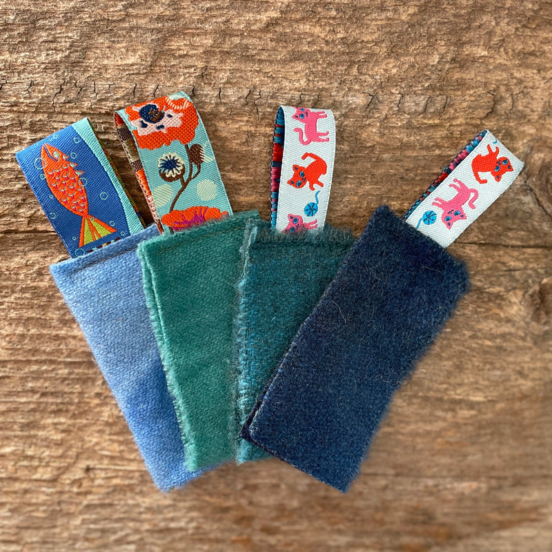 Wool felt needle saver