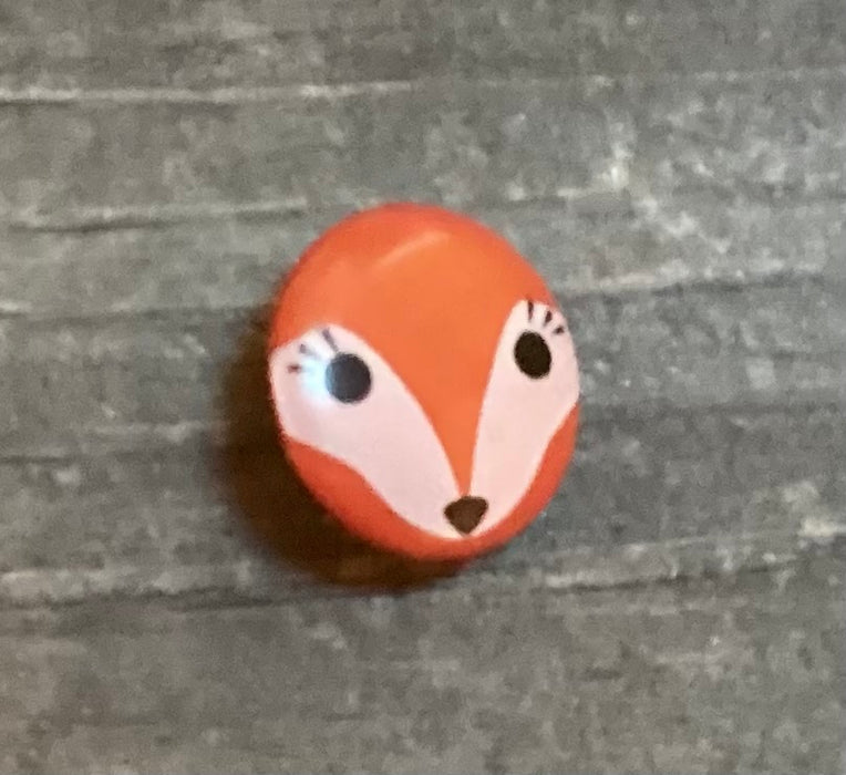 Orange Fox Button 3/4 Inch 281163