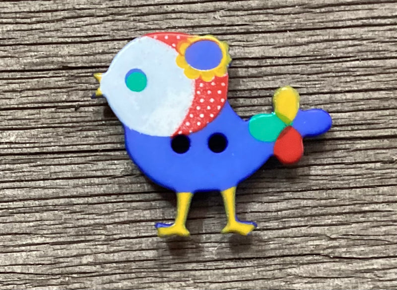 Blue Bird Button 1 Inch 330880