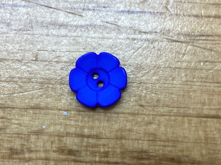 Blue Button Flower 1/2 Inch 112425