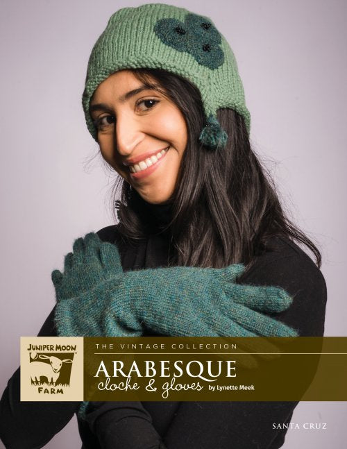 Arabesque Cloche & Gloves pattern by Lynette Meek