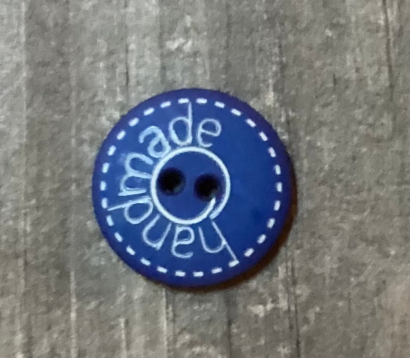 Blue Handmade Button 1 Inch 281203