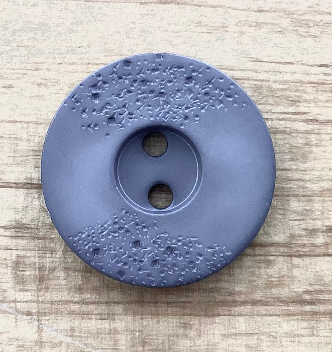 338810 Grey Round Polyamide Button w/ Fine Structure 23mm