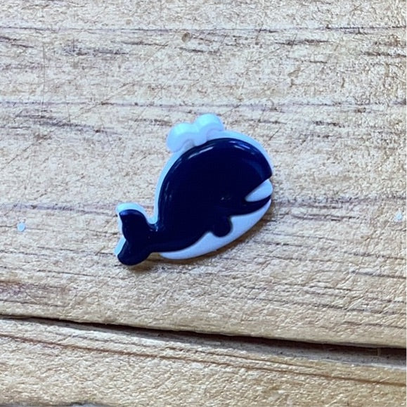 Navy Blue Whale Button 3/4 Inch 251051