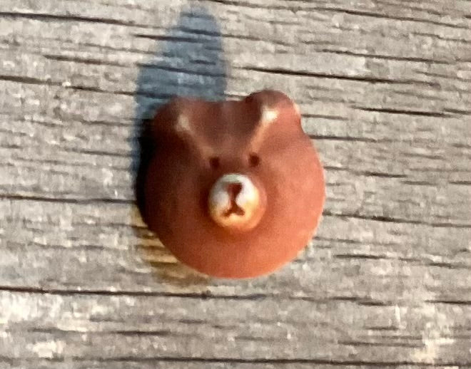 Brown Bear Button 3/4 Inch 311131