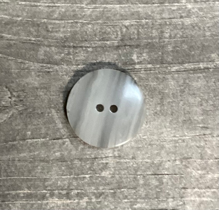 Grey Button With Stripes 1 Inch 341390