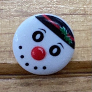 281179 Children’s Round Snowman Button 18mm