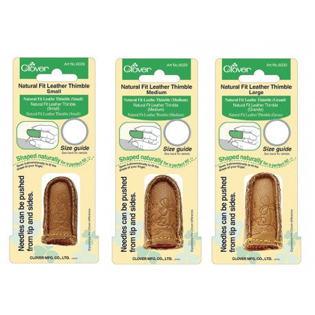 Natural Fit læder fingerbøl fra Clover 